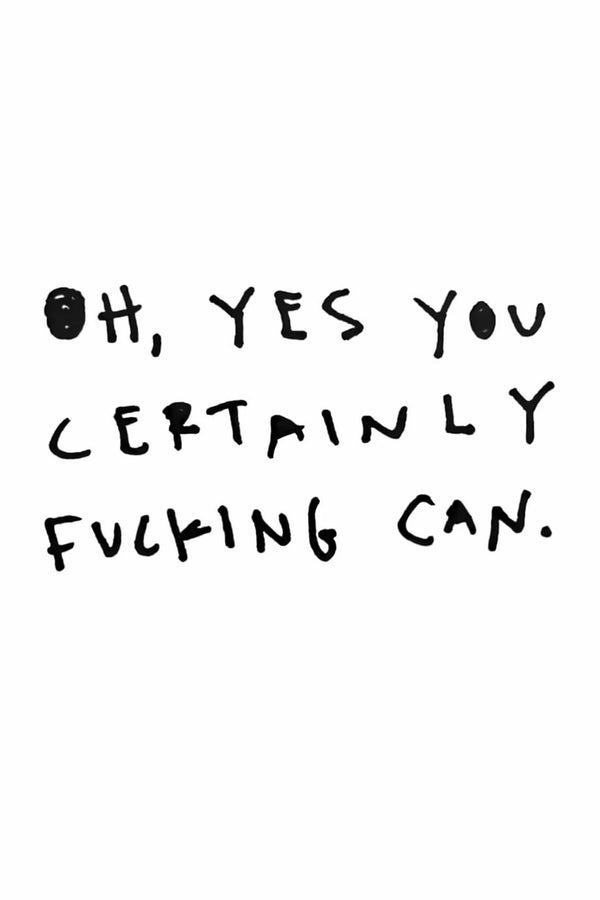 YES YOU CAN
