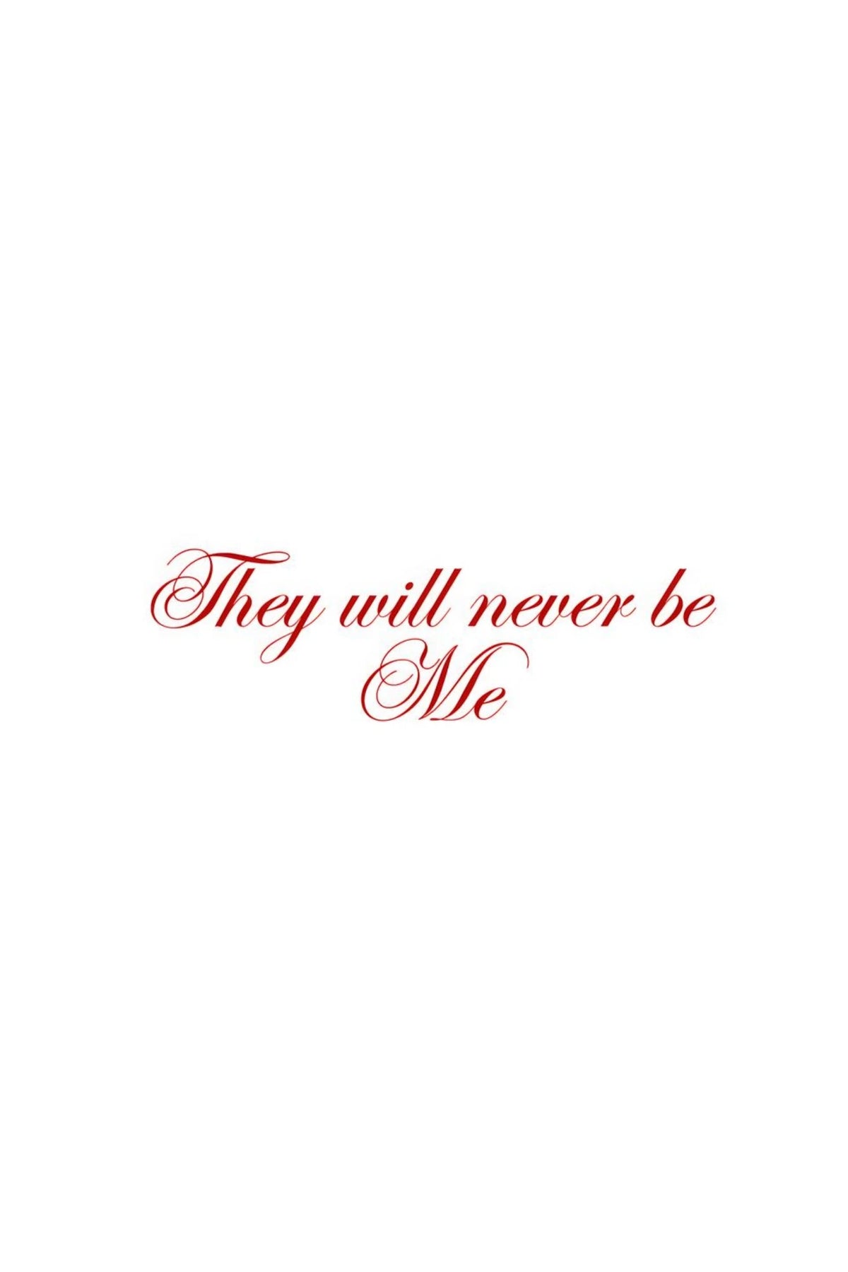 Poster with red cursive text on white background